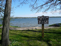 Image: Goodland County Park - beach is closed